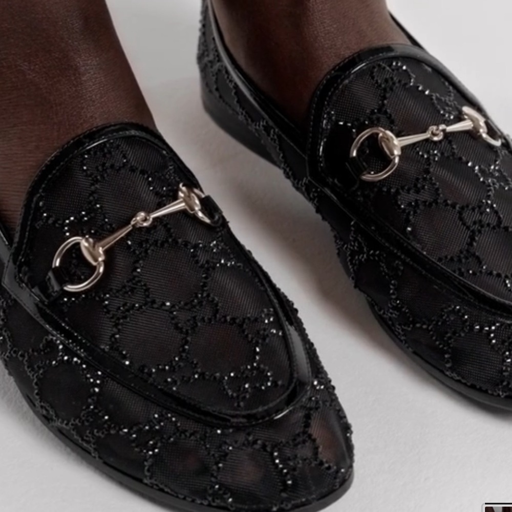 NWT Limited Edition Gucci Jordaan Loafer with Crystals - Picture 4 of 4